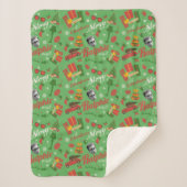 A Christmas Story Green Icon Pattern Sherpa Deken (Voorkant)