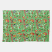 A Christmas Story Green Icon Pattern Theedoek (Horizontaal)