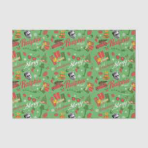 A Christmas Story Green Icon Pattern Tissuepapier