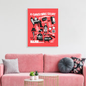 A Christmas Story Icons Graphic Canvas Afdruk (Insitu (Woonkamer))