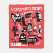 A Christmas Story Icons Graphic Fleece Deken (Voorkant)