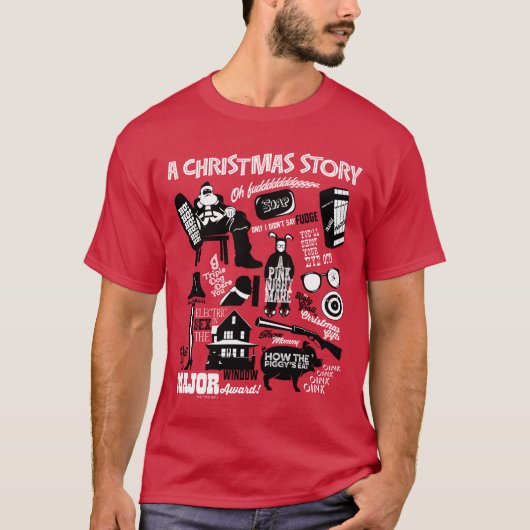 A Christmas Story Icons Graphic T-shirt (Voorkant)