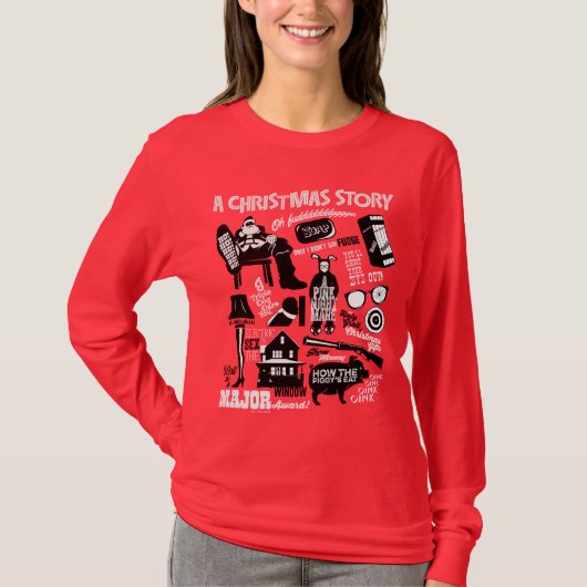 A Christmas Story Icons Graphic T-shirt (Voorkant)