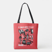 A Christmas Story Icons Graphic Tote Bag (Achterkant)