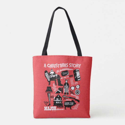 A Christmas Story Icons Graphic Tote Bag (Achterkant)