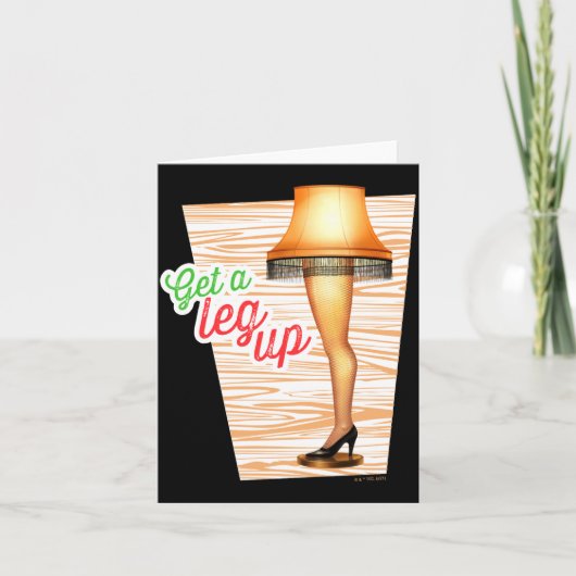 A Christmas Story Lamp Get A Leg Up Kaart (Voorkant)