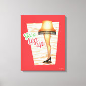 A Christmas Story Lamp Get a Legup Canvas Afdruk (Voorkant)