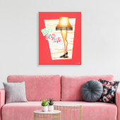 A Christmas Story Lamp Get a Legup Canvas Afdruk (Insitu (Woonkamer))