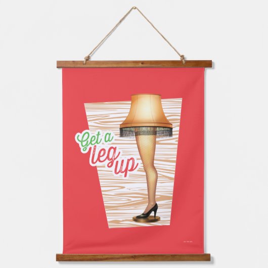 A Christmas Story Lamp Get a Legup Hangend Wandkleed (Voorkant)