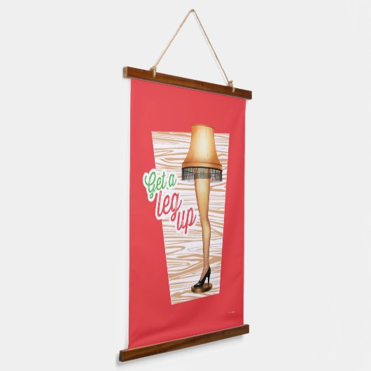 A Christmas Story Lamp Get a Legup Hangend Wandkleed (Gebogen)