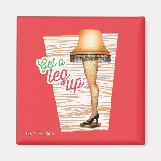 A Christmas Story Lamp Get a Legup Magneet (Voorkant)