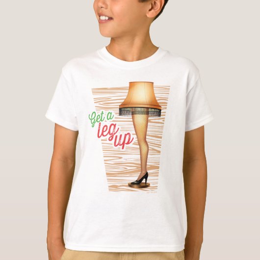 A Christmas Story Lamp Get a Legup T-shirt (Voorkant)