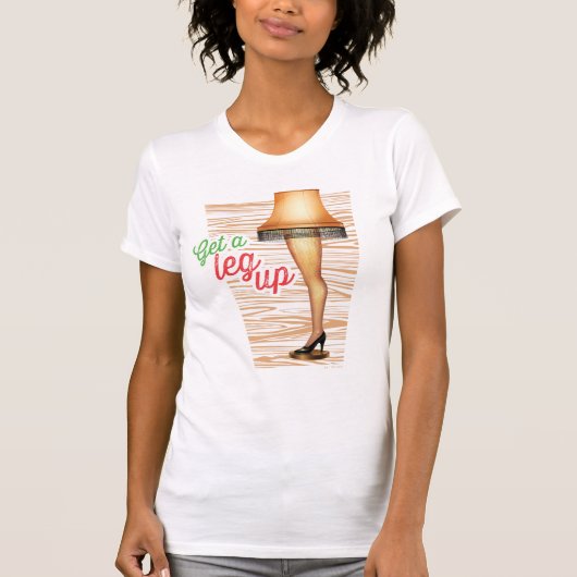 A Christmas Story Lamp Get a Legup T-shirt (Voorkant)