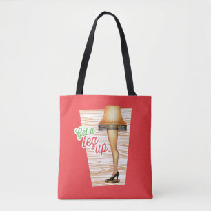 A Christmas Story Lamp Get a Legup Tote Bag