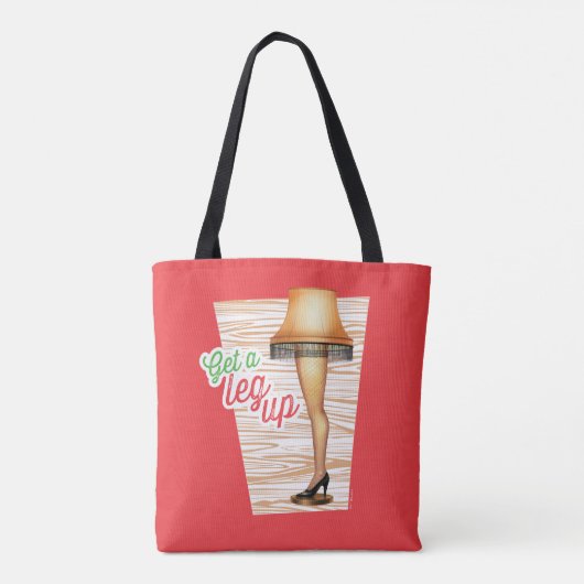 A Christmas Story Lamp Get a Legup Tote Bag (Achterkant)