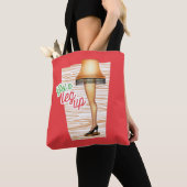 A Christmas Story Lamp Get a Legup Tote Bag (Dichtbij)