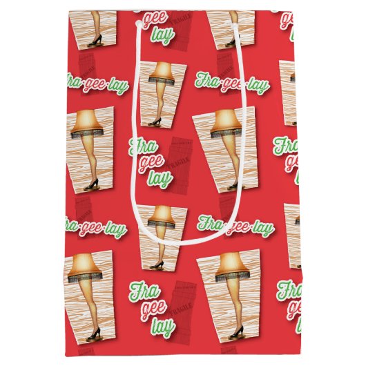 A Christmas Story | Legp Pattern Medium Cadeauzakje (Achterkant)