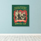 A Christmas Story Peace, Harmony, Comfort & Joy Canvas Afdruk (Insitu (Houten vloer))