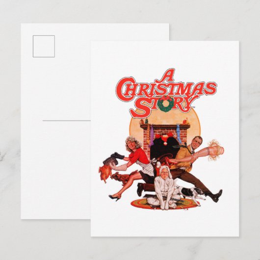 A Christmas Story Poster Art Briefkaart (Voorkant / Achterkant)