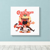 A Christmas Story Poster Art Canvas Afdruk (Insitu (Houten vloer))