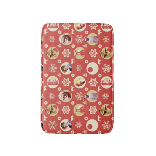 A Christmas Story Retro Snowflake Pattern Badmat (Voorkant Verticaal)