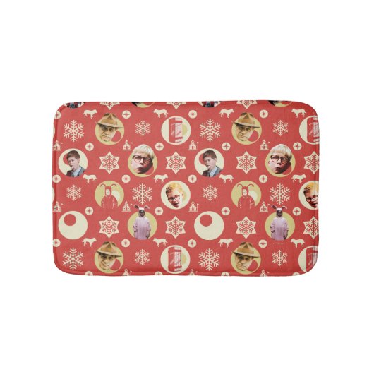 A Christmas Story Retro Snowflake Pattern Badmat (Voorkant)