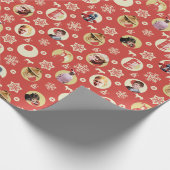 A Christmas Story Retro Snowflake Pattern Cadeaupapier (Hoek)