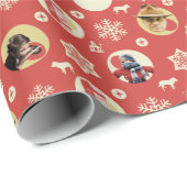 A Christmas Story Retro Snowflake Pattern Cadeaupapier (Rol Hoek)