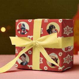A Christmas Story Retro Snowflake Pattern Cadeaupapier