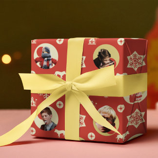 A Christmas Story Retro Snowflake Pattern Cadeaupapier