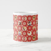 A Christmas Story Retro Snowflake Pattern Grote Koffiekop (Voorkant)