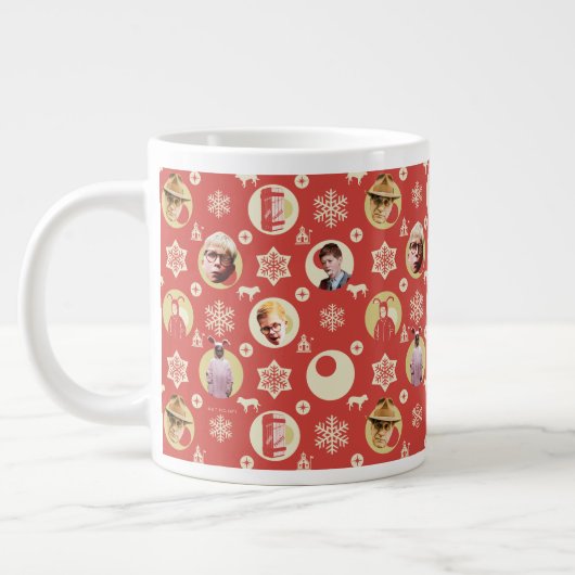 A Christmas Story Retro Snowflake Pattern Grote Koffiekop (Links)