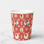 A Christmas Story Retro Snowflake Pattern Papieren Bekers (Rechts)