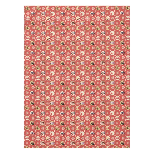 A Christmas Story Retro Snowflake Pattern Tafelkleed (Voorkant)