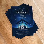 A Christmas Story The King is Born Nativity Church Flyer