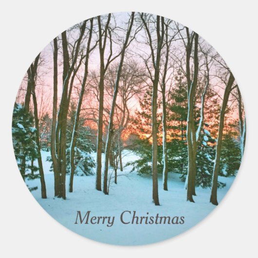 A Christmas Sunrise Envelope Stickers (Voorkant)