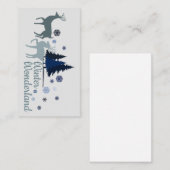 A Christmas winter wonderland   Dankeskarte Notitiekaartje (Voorkant / Achterkant)