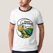 A Chromatic Sage: Psychedelic Pop-Art Wise Turtle T-shirt (Voorkant)