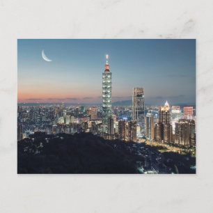 A city under the moonlight briefkaart