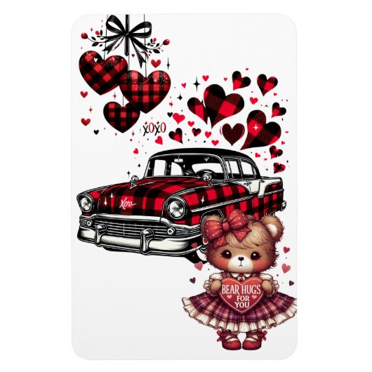 A CLASSIC VALENTINE LOVE FOR YOU 2 MAGNEET (Verticaal)