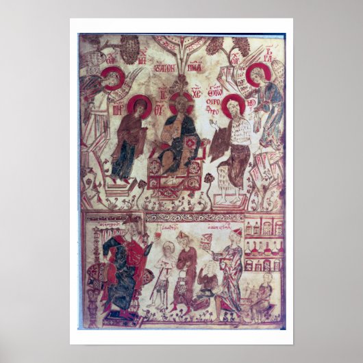A Clinic, Byzantine Treaty, 14e eeuw (vellum) Poster (Voorkant)