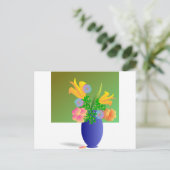 A Clipart Flowers Bouquet Briefkaart (Staand voorkant)