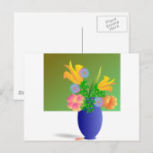 A Clipart Flowers Bouquet Briefkaart (Voorkant / Achterkant)
