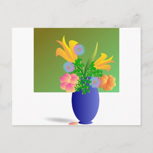 A Clipart Flowers Bouquet Briefkaart (Voorkant)