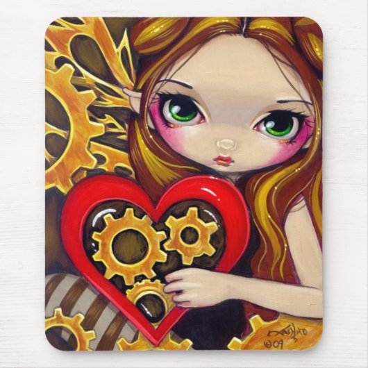 "A Clockwork Valentijn" Mousepad Muismat (Voorkant)