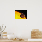 A close-up of an extrasolar planet poster (Keuken)