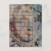 A Clown Face Abstract mixed media collage Postcard Briefkaart (Voorkant)