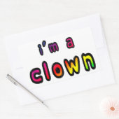 A Clown Rechthoekige Sticker (Envelop)