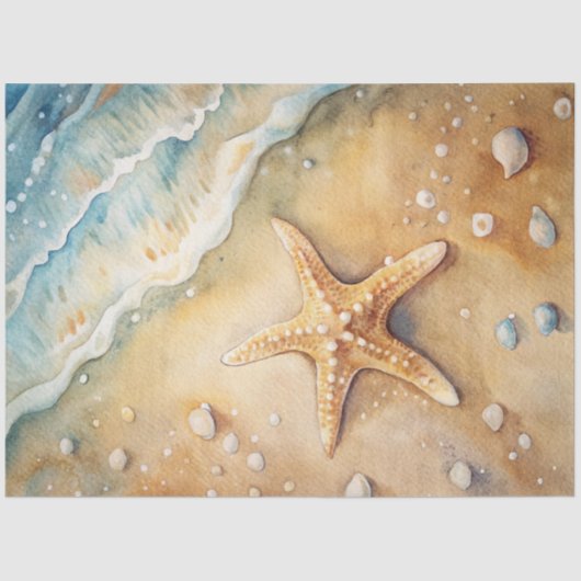 A Coastal Series Design 1 Tissuepapier (Voorkant)