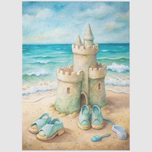 A Coastal Series Design 21 Tissuepapier (Voorkant)